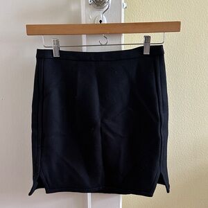 Classic Wool Black Women's Skirt